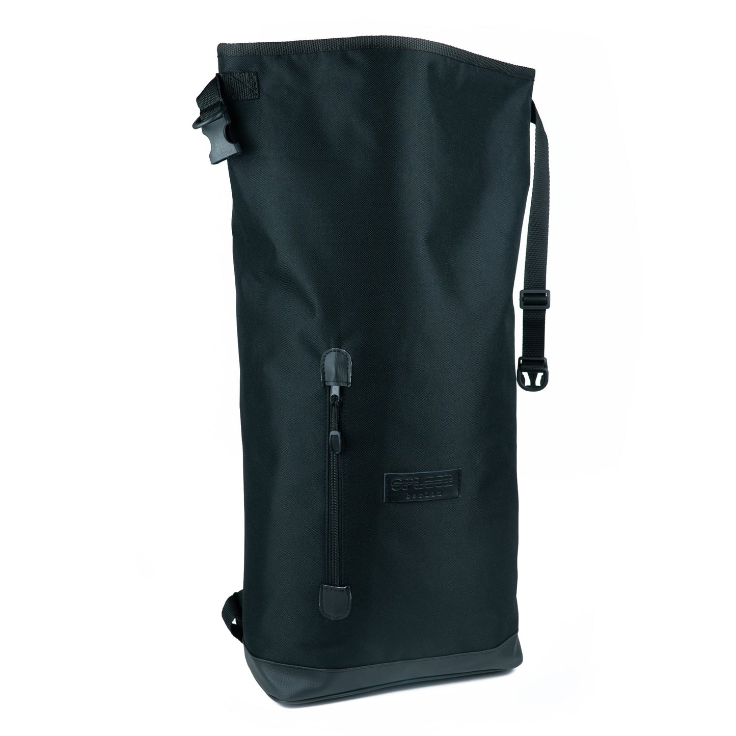 Offener Rucksack, wasserabweisender Rolltop-Verschluss der Liz Black Fahrradtasche – flexibel erweiterbar auf 27 Liter. Ein stilvolles City-Accessoire für Radfahrer:innen von Spleen Berlin.
© Spleen Berlin
