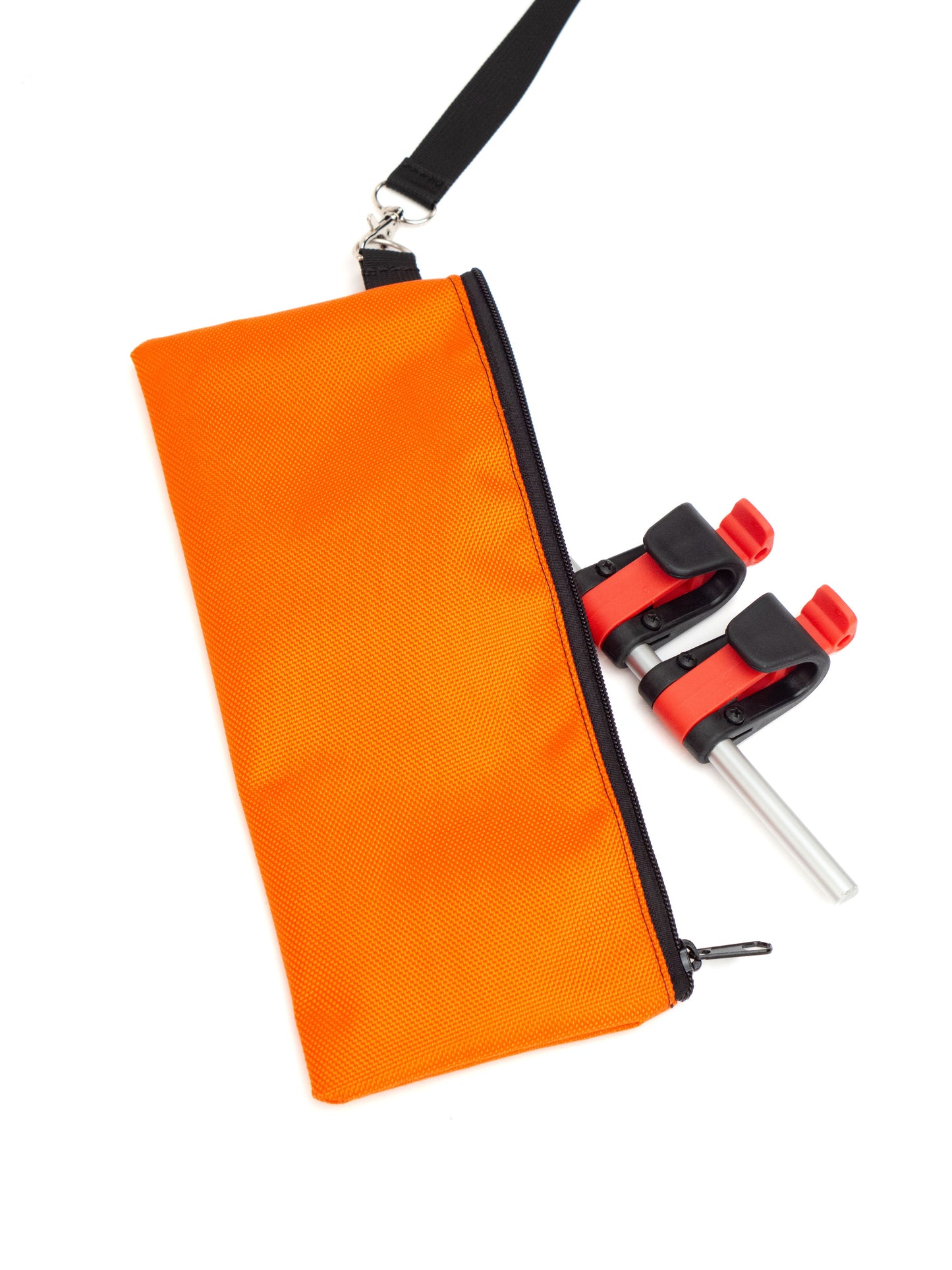 Organizer Tasche von Rucksack Bob Orange Glow mit Fahrradhalter. 
© Spleen Berlin