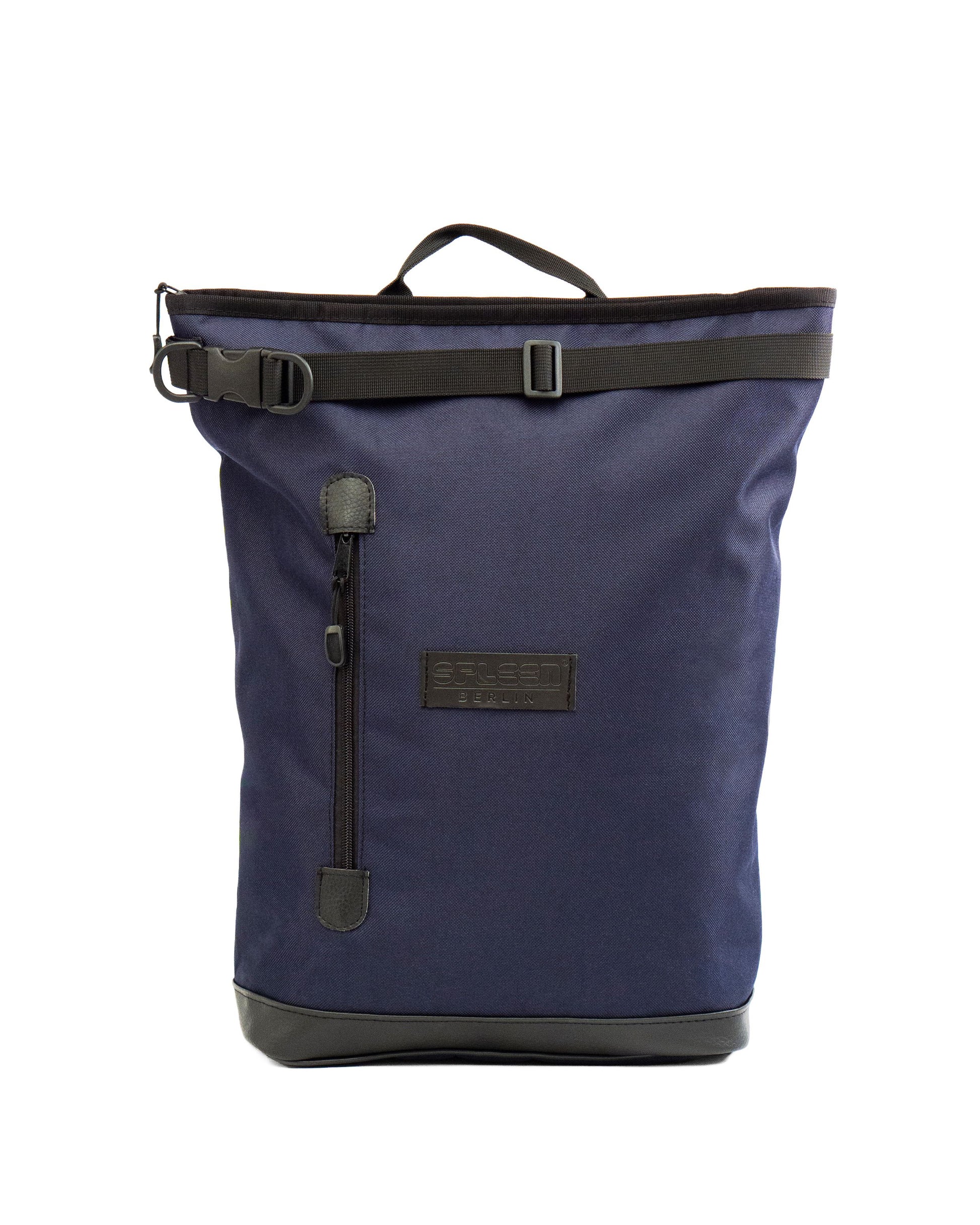   2-in-1 Fahrradtasche und Rucksack Liz Small Blue – funktional und modisch zugleich. Handgemachter, veganer Slow Fashion Rucksack hergestellt in Europa -Made to move - Spleen Berlin 