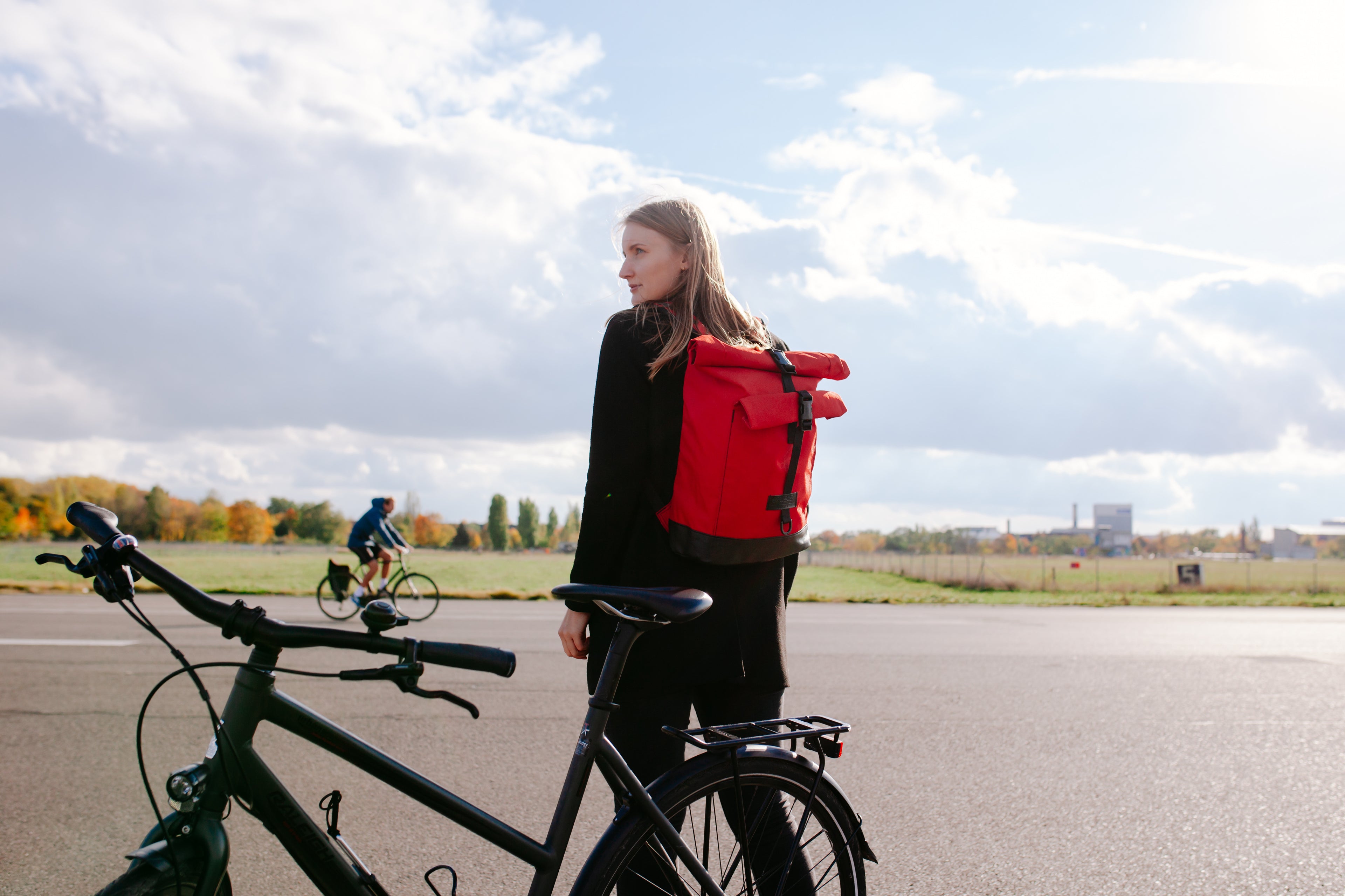 Bob - Tulpenrot, Fahrradtasche, Rucksack, Fahrradrucksack, spleen, berlin