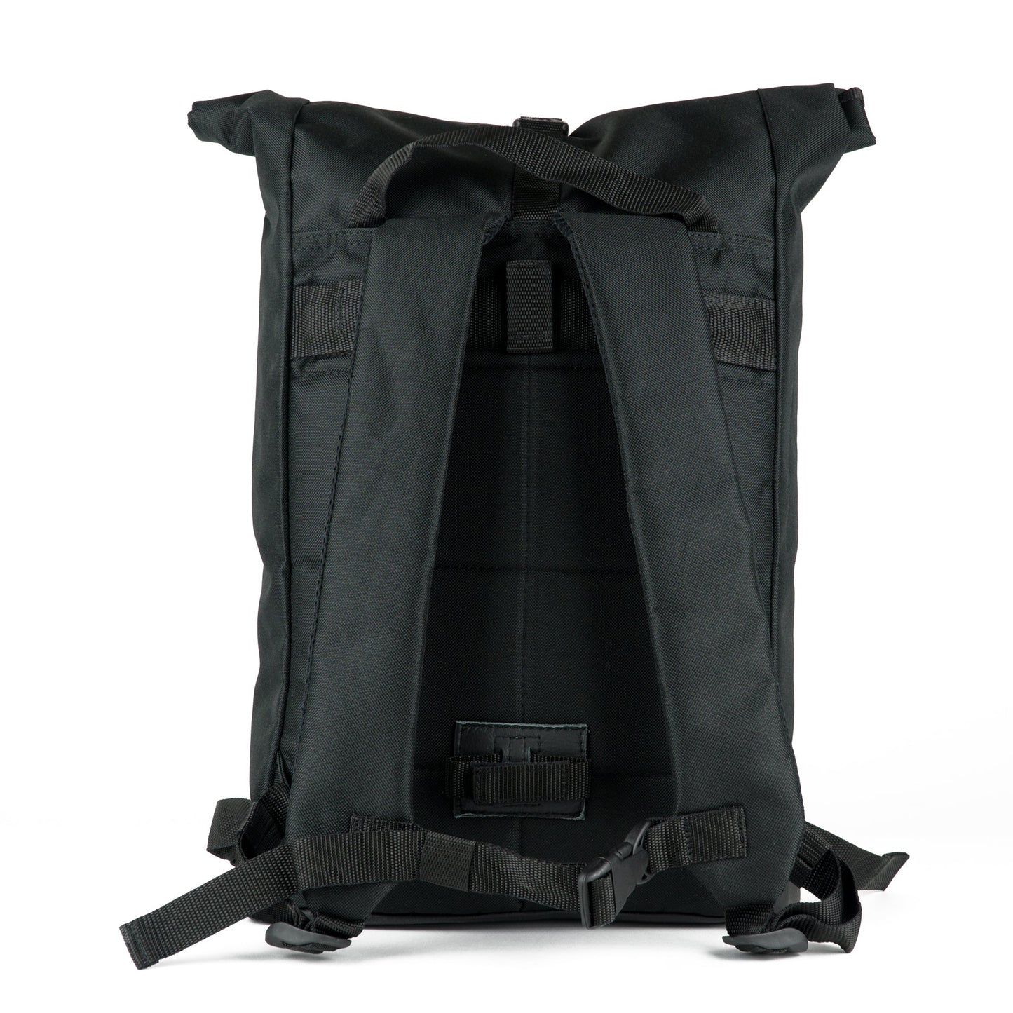 Fixie - Black in der Rückenansicht ohne montiertes Fahrradsystem sportlich, klar im Design, mit gepolsterten Schulterträgern und bequemem Sitz. Fair produziert in Europa. ©Spleen Berlin